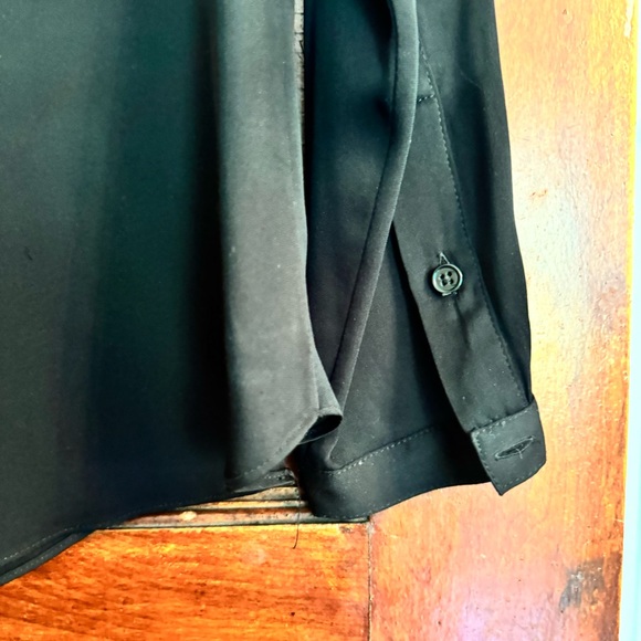 Milly Black Silk Blouse Size 6 - Picture 5 of 9